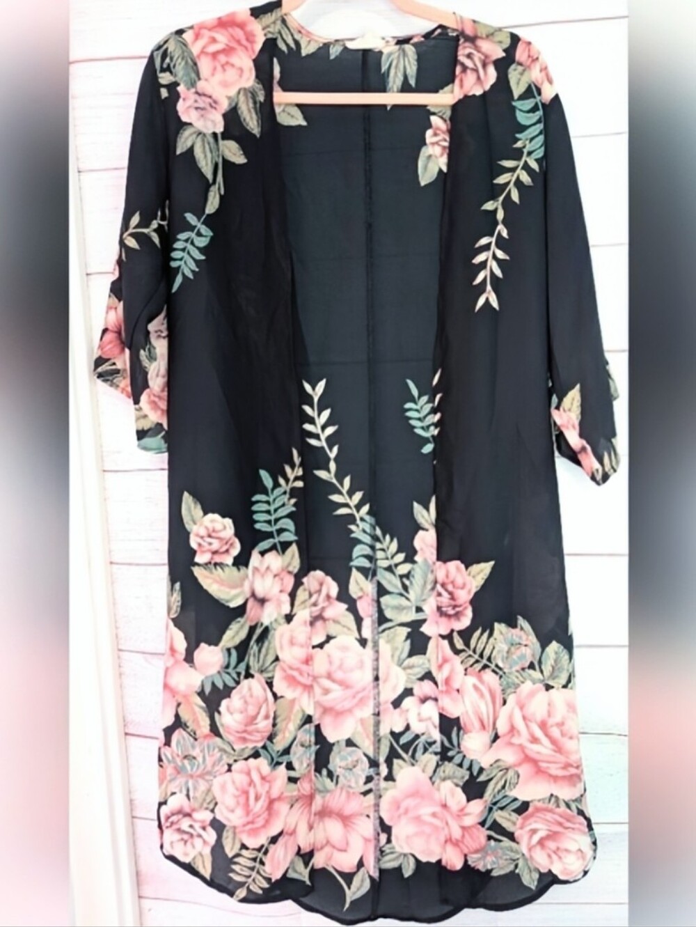 Euc Sienna Sky Floral Print Bathing Suit Cover Up Size XS